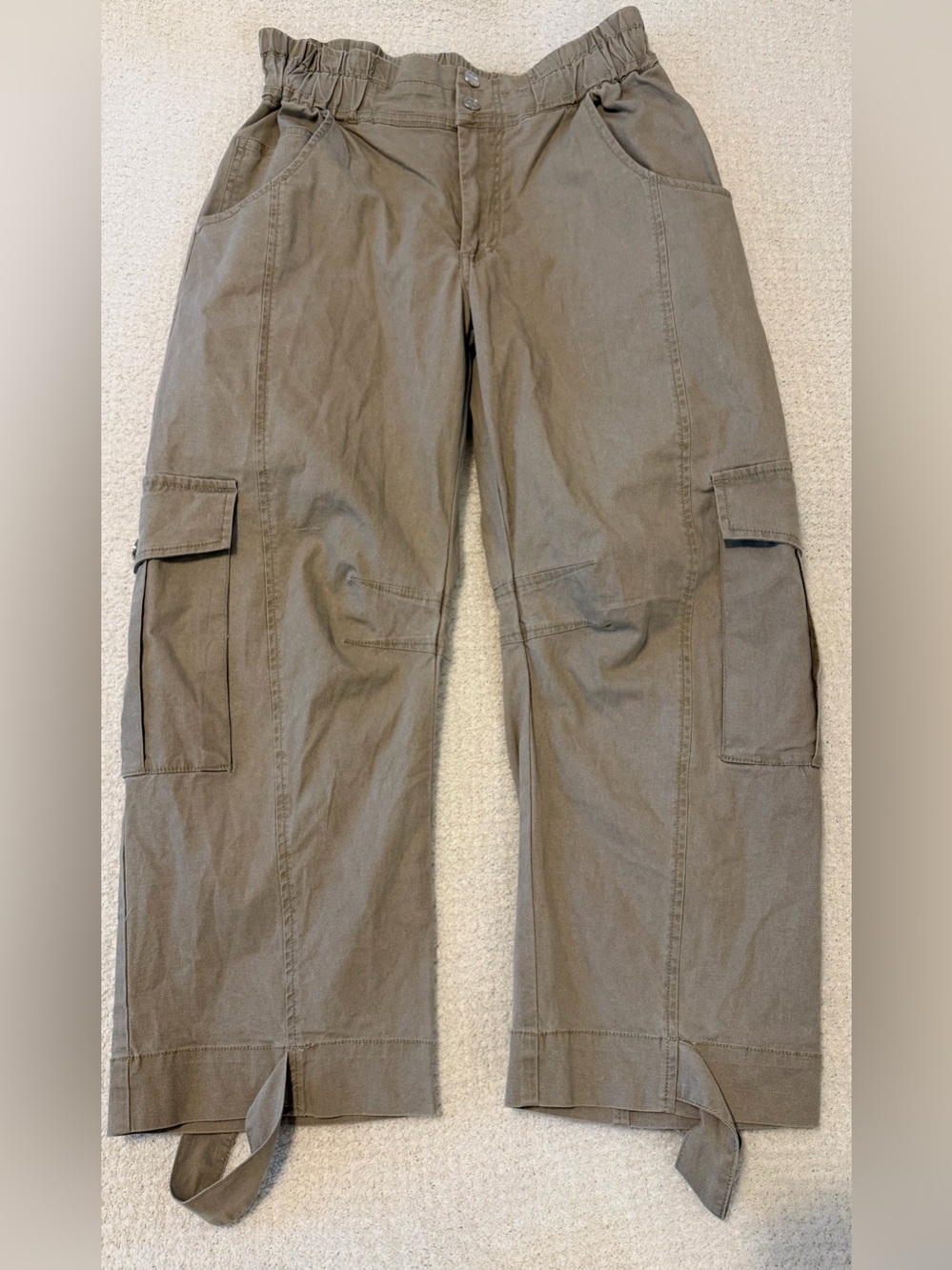 Robert Rodriguez Khaki Barrel Cargo Pants Size 27 (Small)
